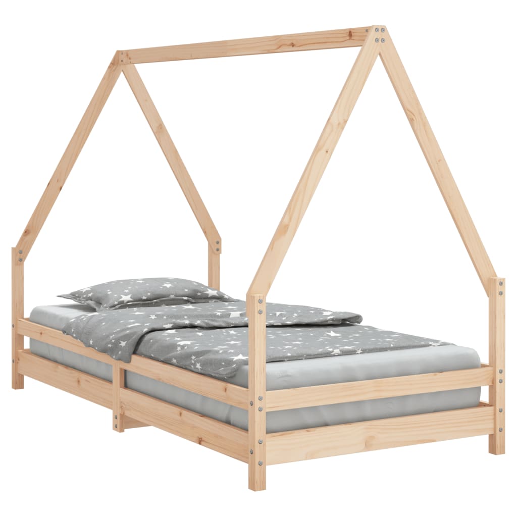 Bettenrahmen für Kinder 90x190 cm Festkieferholz