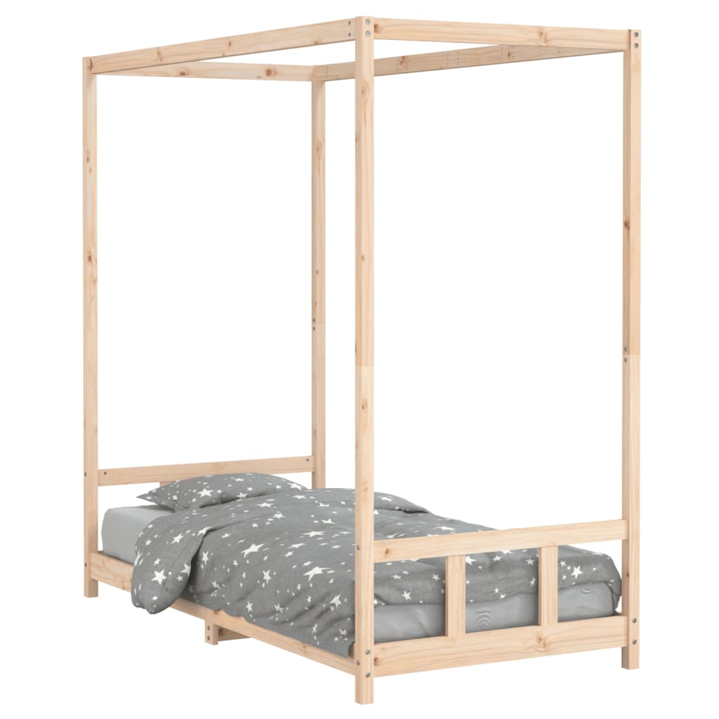 Bed frame for children 90x190 cm Solid pine wood