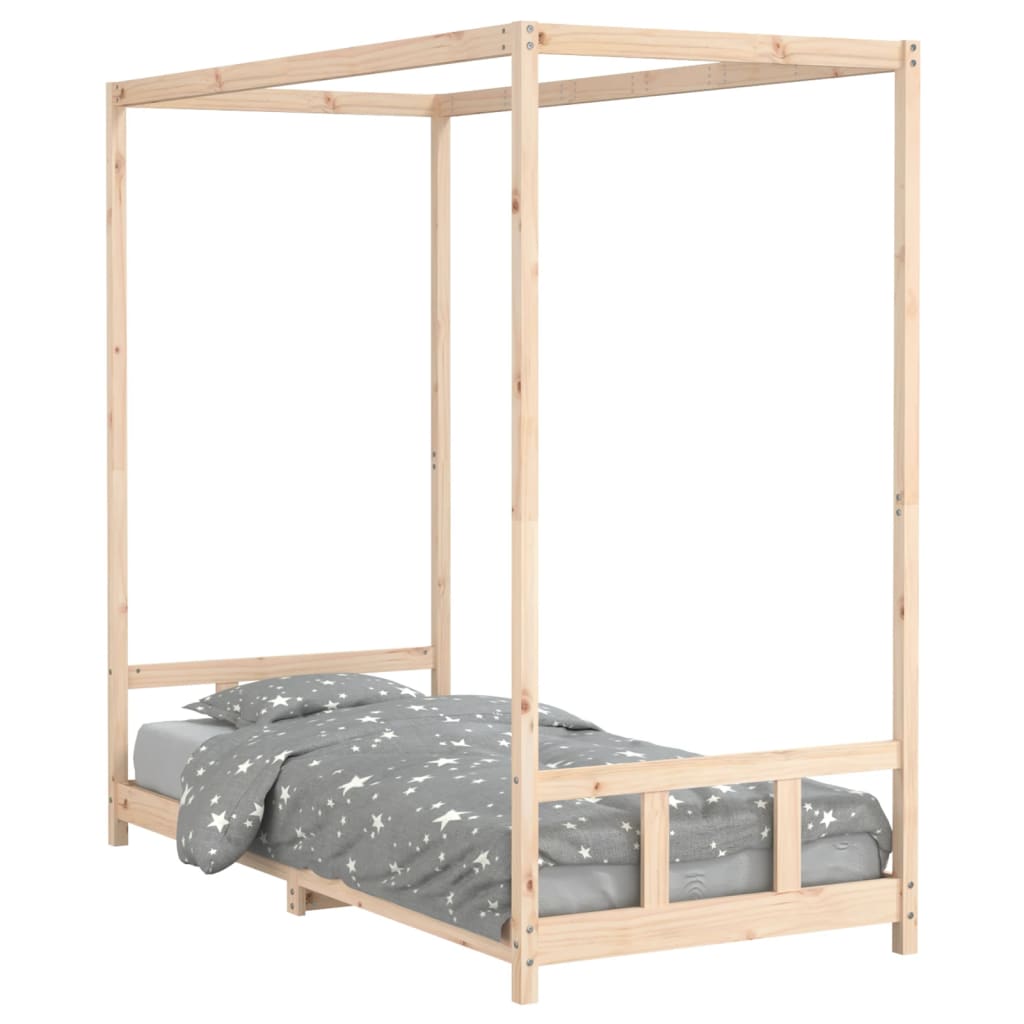 Children's bed frame 90x200 cm Solid pine wood
