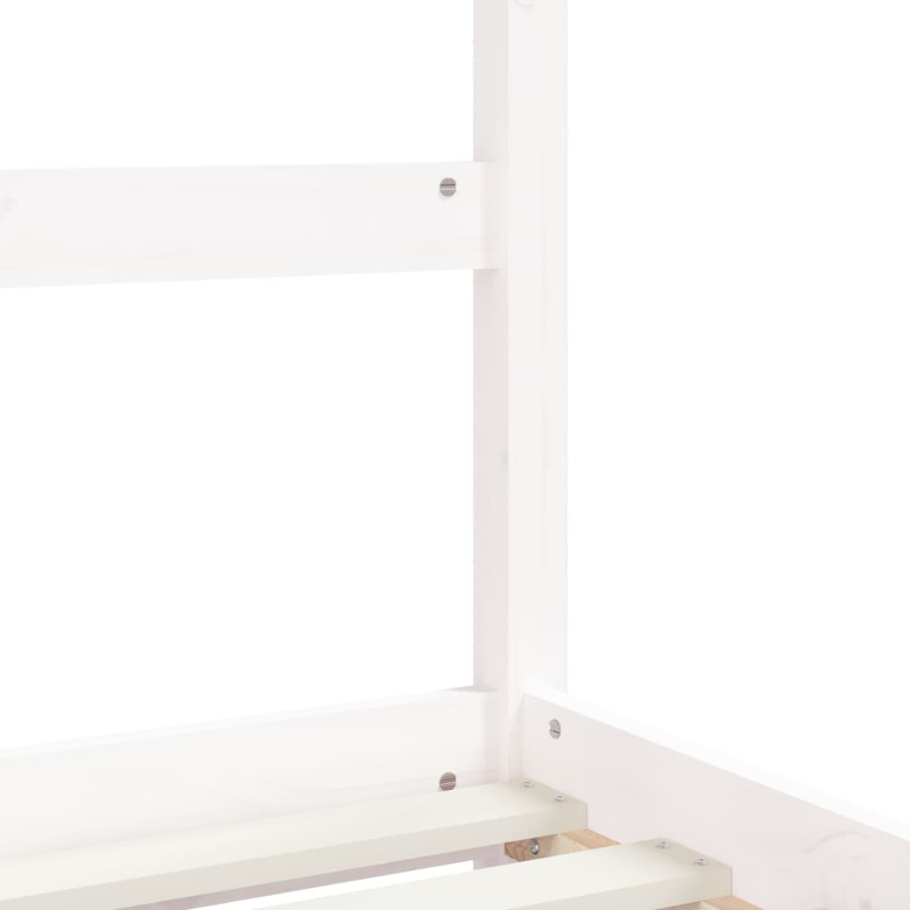 Struttura letto per bambini con cassetti bianco 90x190 cm in legno massello di pino
