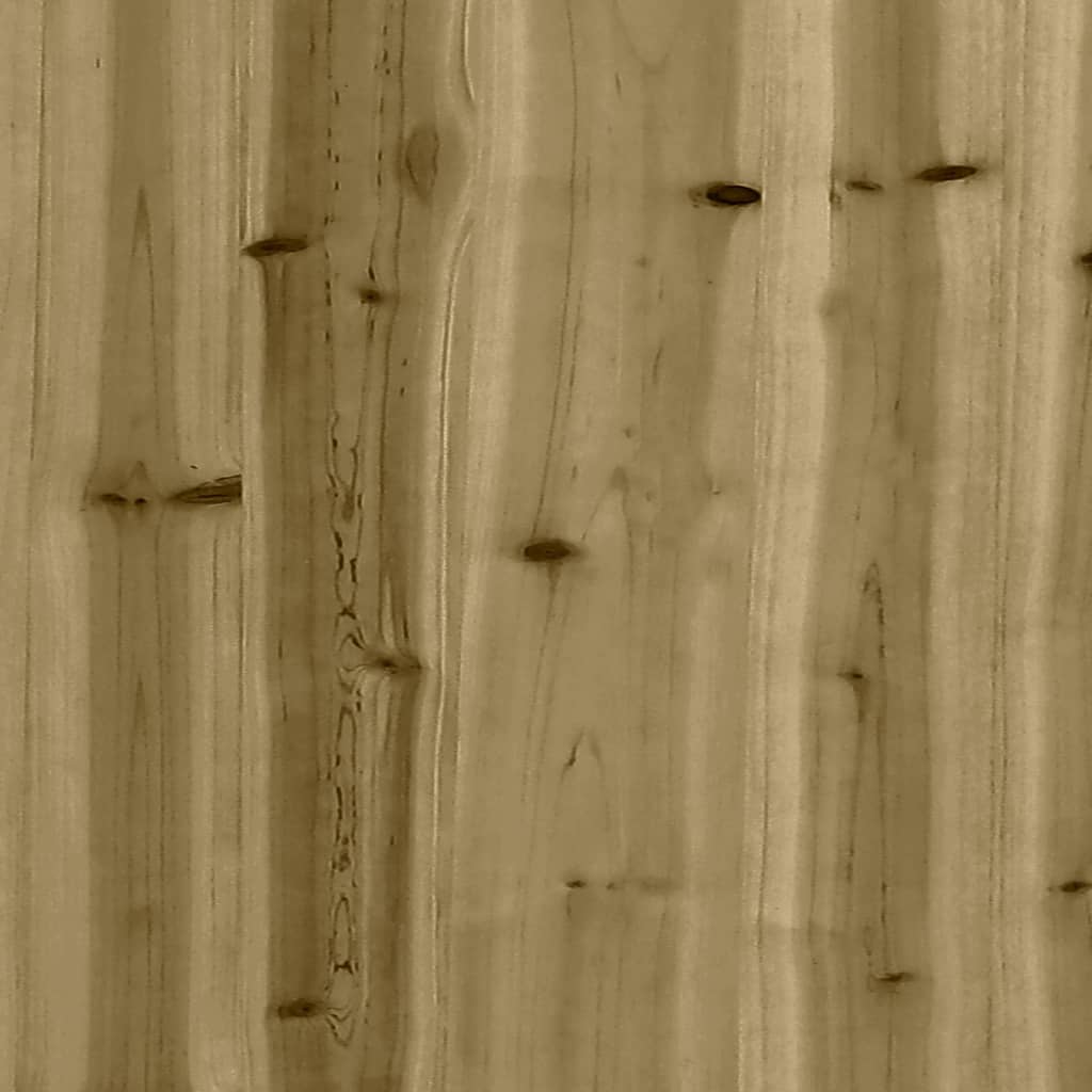 Panca da giardino design gabbione 83x31,5x42 cm in legno di pino impregnato