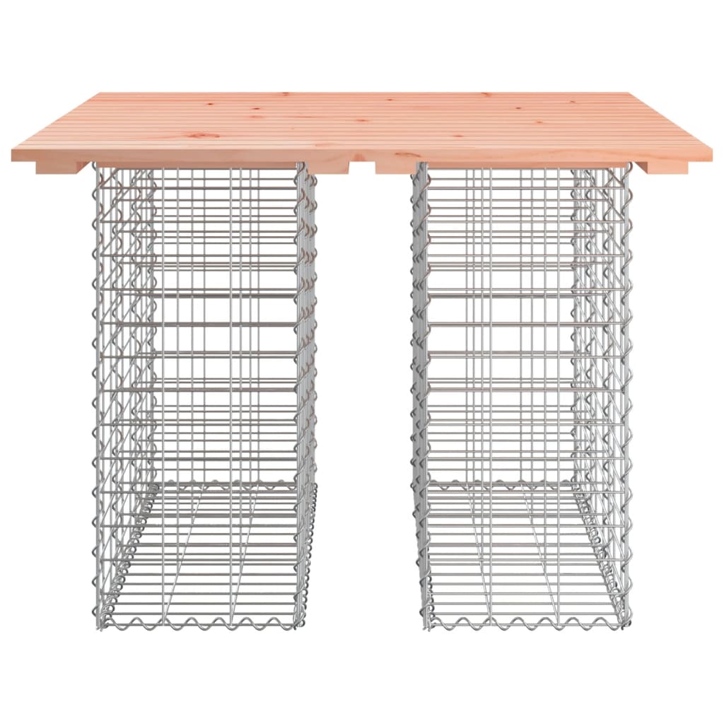 Gabion Design Garden Bench 100x102x72 cm Festes Holz von Douglas