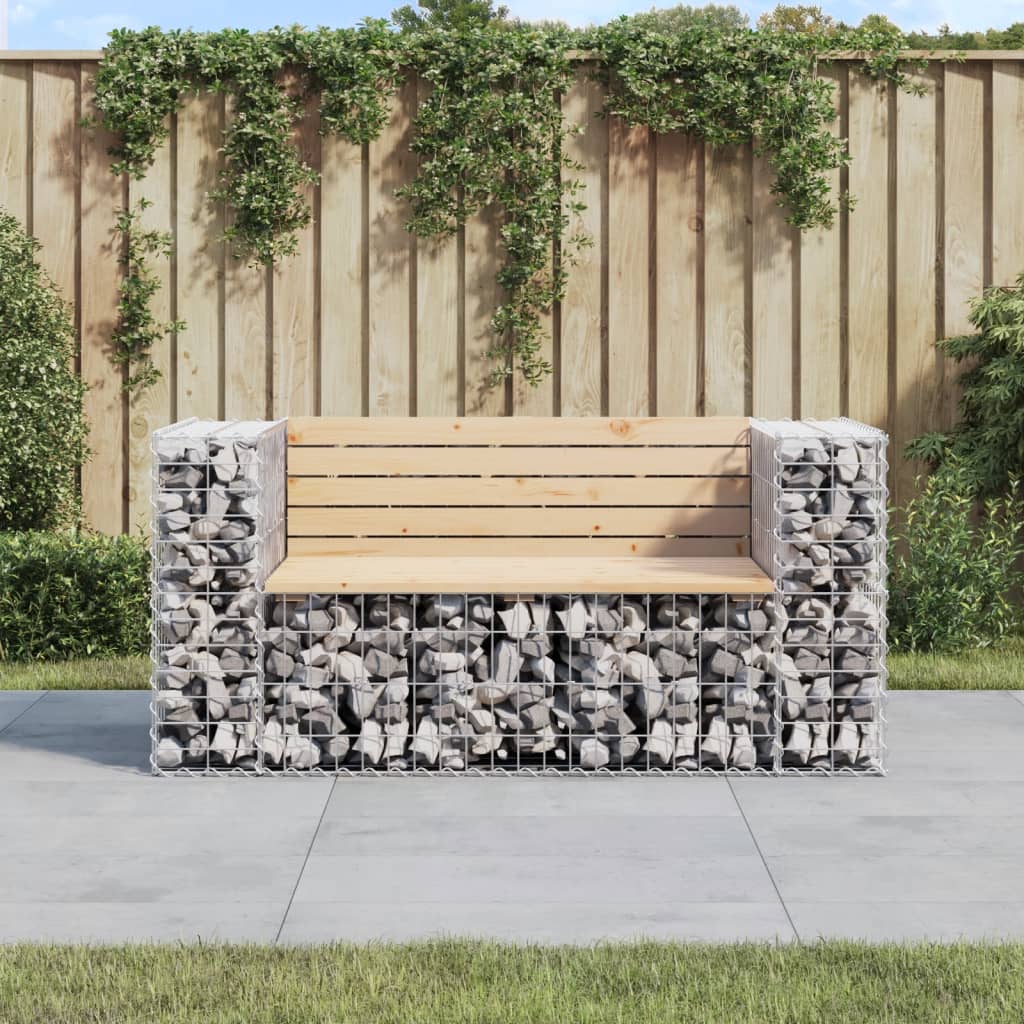 Garden garden bench 143x71x65.5 cm solid pine wood