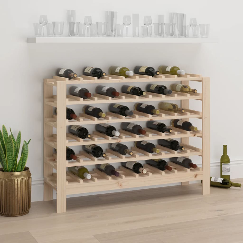 Record di vino 109.5x30x82 cm in legno di pino solido