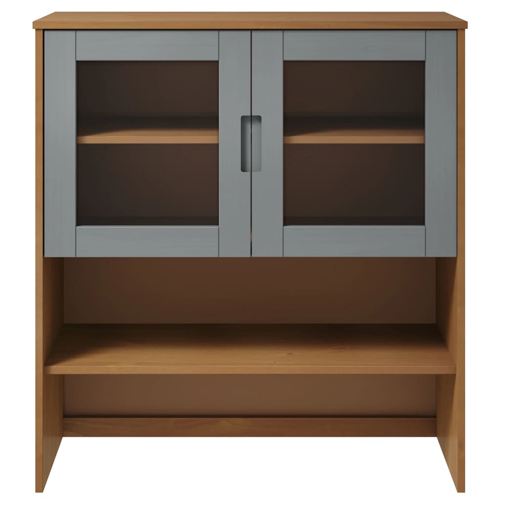 Dessus de buffet MOLDE Marron 90x35x100 cm Bois massif de pin