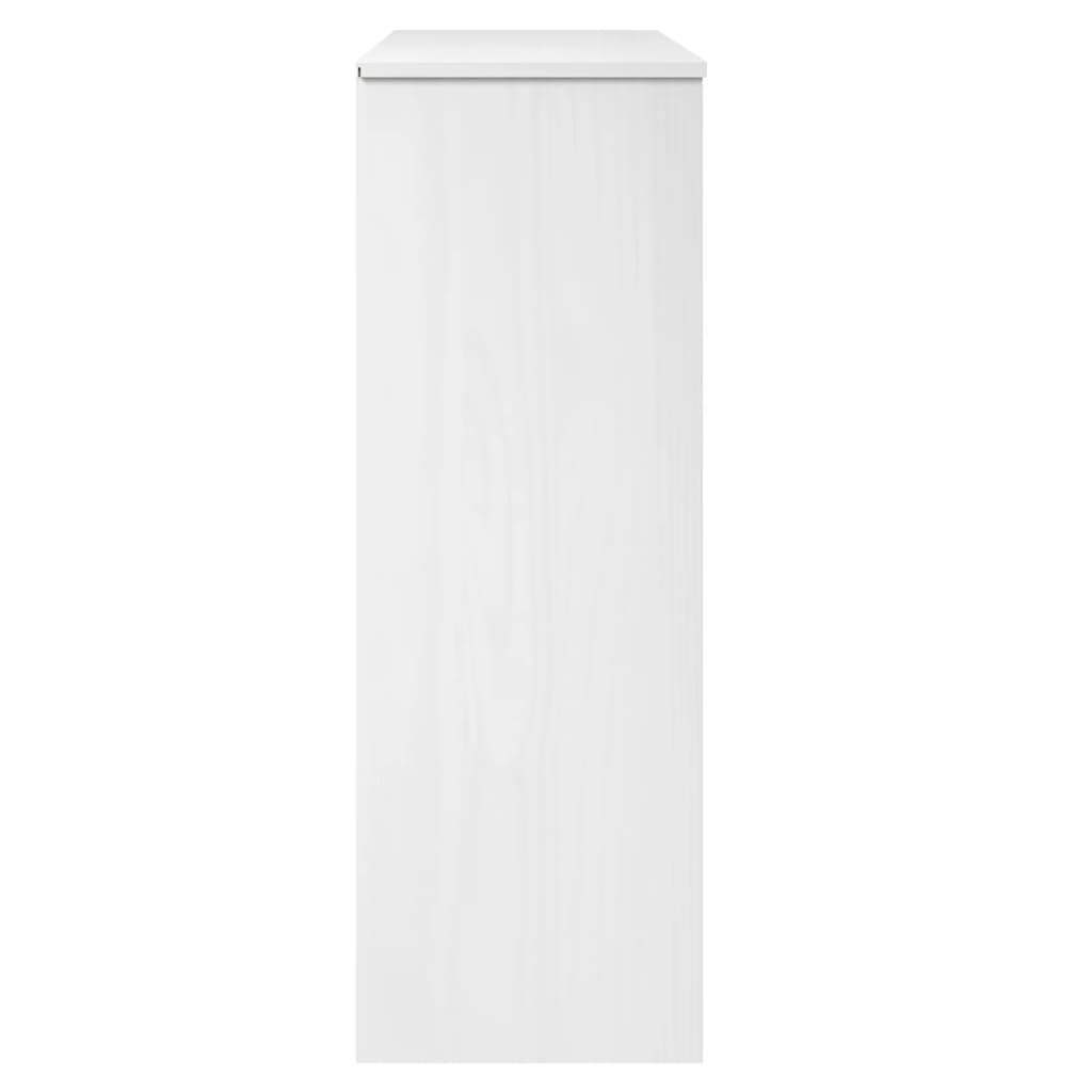 Weißes Hausbuffet 90x35x100 cm Festkieferholz