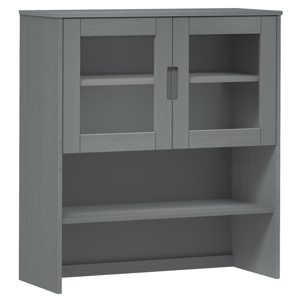 Gray house buffet top 90x35x100 cm solid pine wood