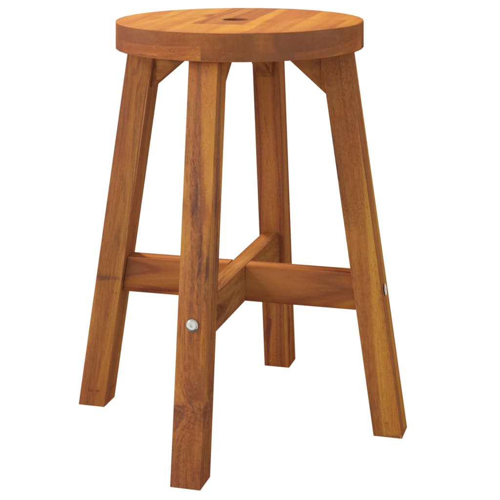 Brown stool 38x38x45 cm Solid acacia wood