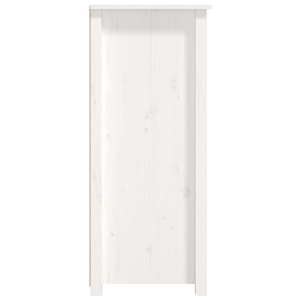 White buffet 83x41.5x100 cm solid pine wood