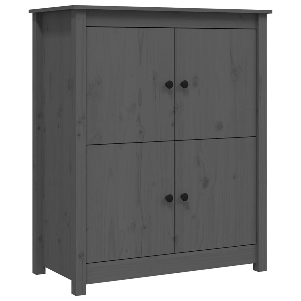 Gray buffet 83x41.5x100 cm Solid pine wood