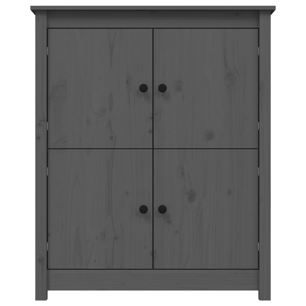 Gray buffet 83x41.5x100 cm Solid pine wood