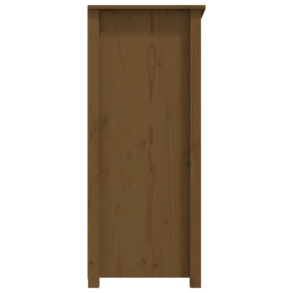 Honey brown buffet 83x41.5x100 cm solid pine wood