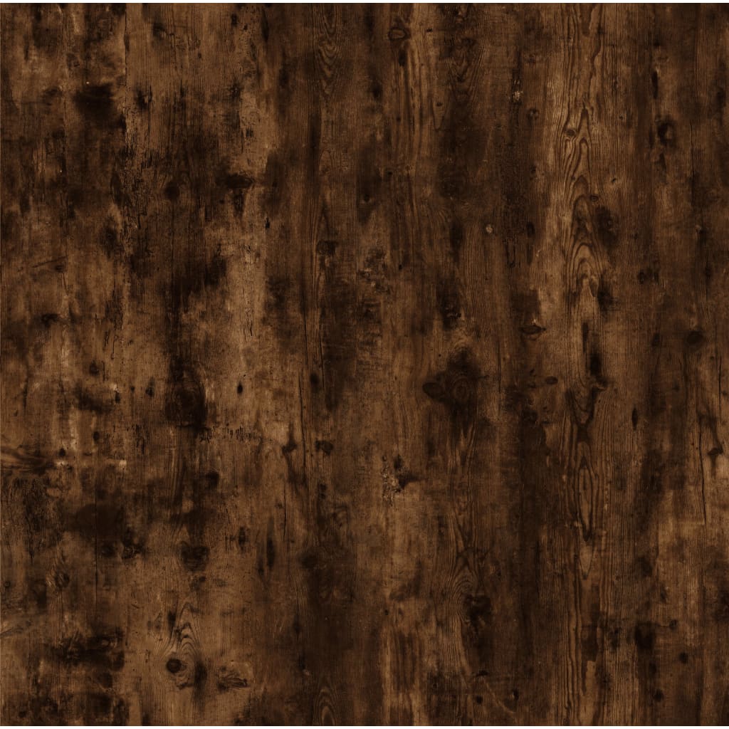 Smoked oak coffee table 100x45x45 cm engineering and iron wood