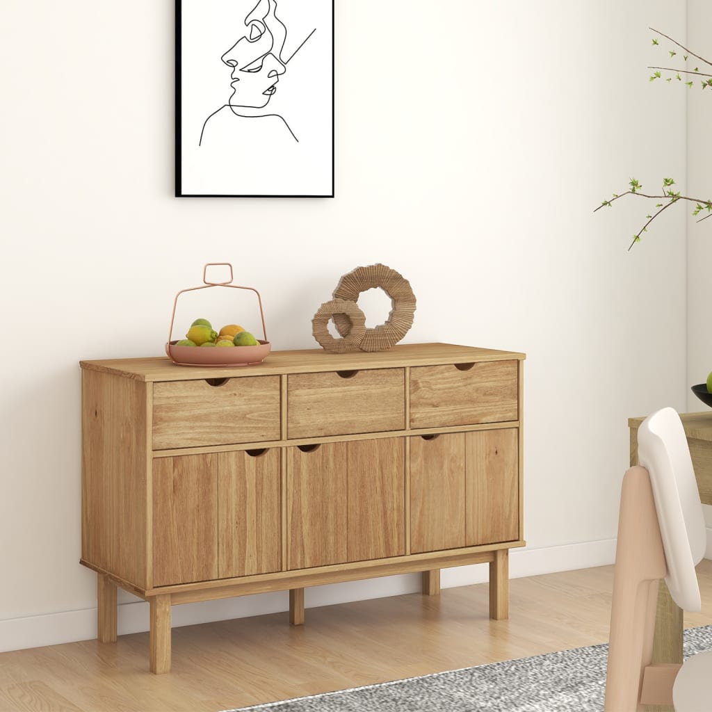 Credenza OTTA 114x43x73,5 cm Legno di pino massiccio