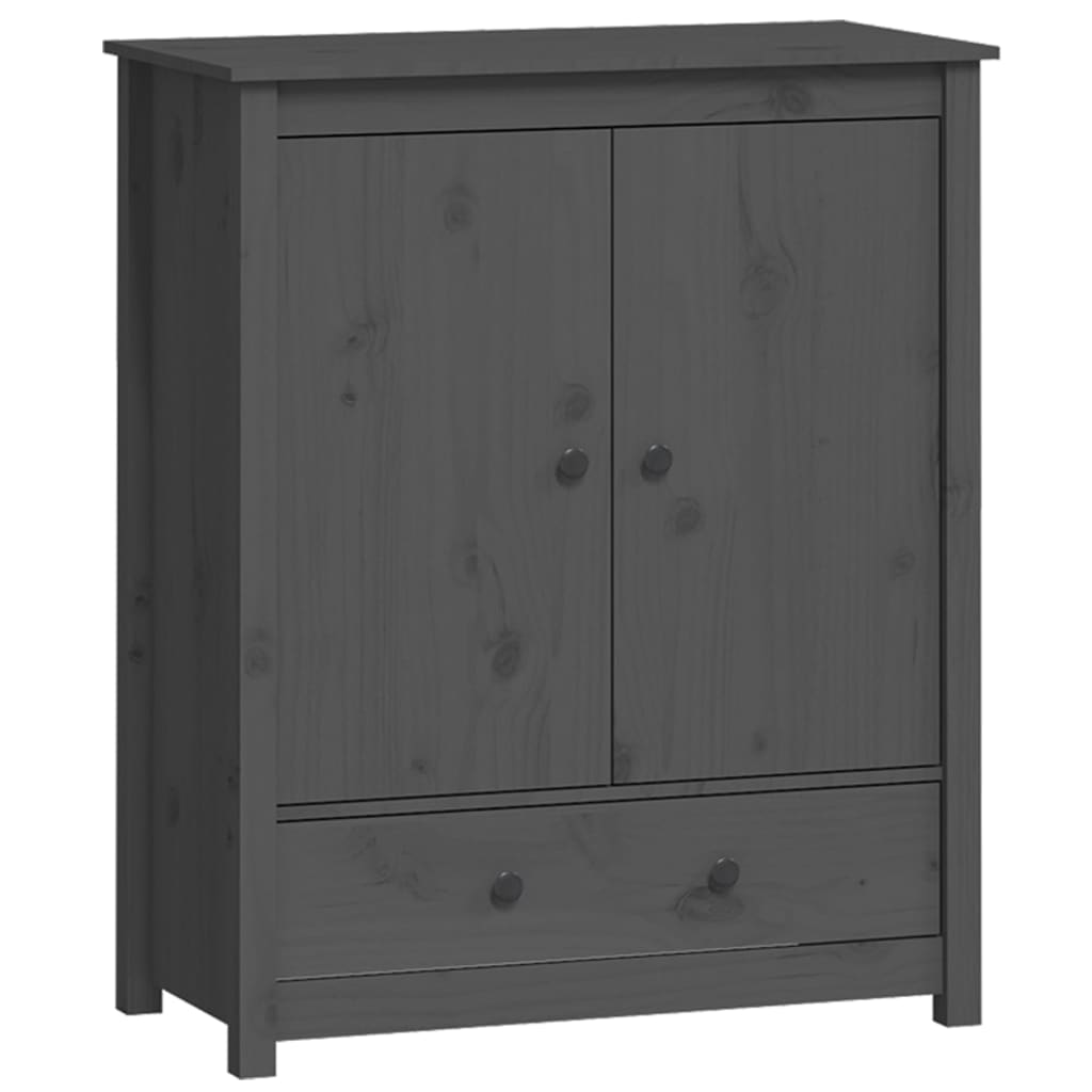 Gray buffet 83x41.5x100 cm Solid pine wood