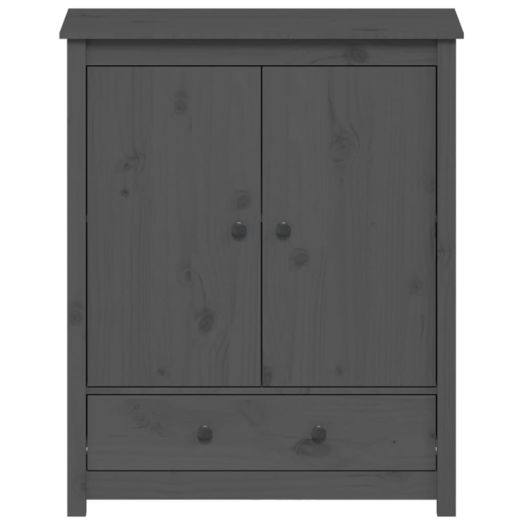 Gray buffet 83x41.5x100 cm Solid pine wood