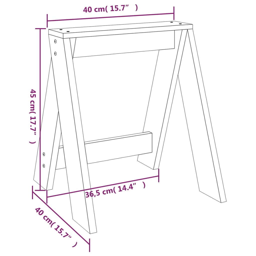 Stuhl Lose 2 weiß 40x40x45 cm Festkieferholz