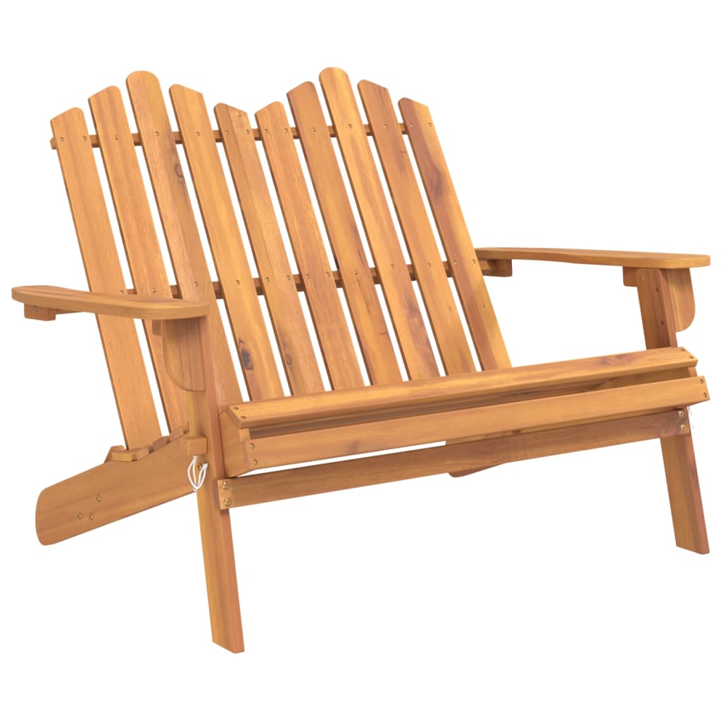 Set di mobili da giardino solido Adirondack da 3 pezzi in legno Acacia