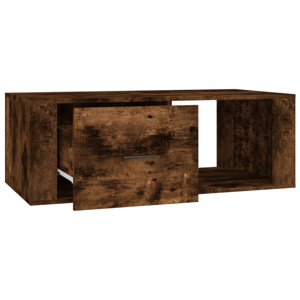 Smoked oak coffee table 100x50.5x35 cm engineering wood