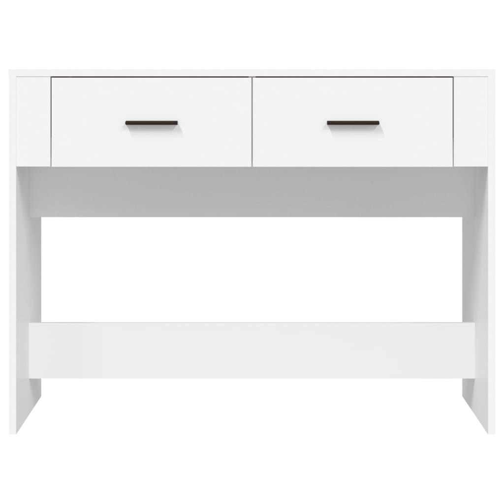 White console table 100x39x75 cm Engineering wood