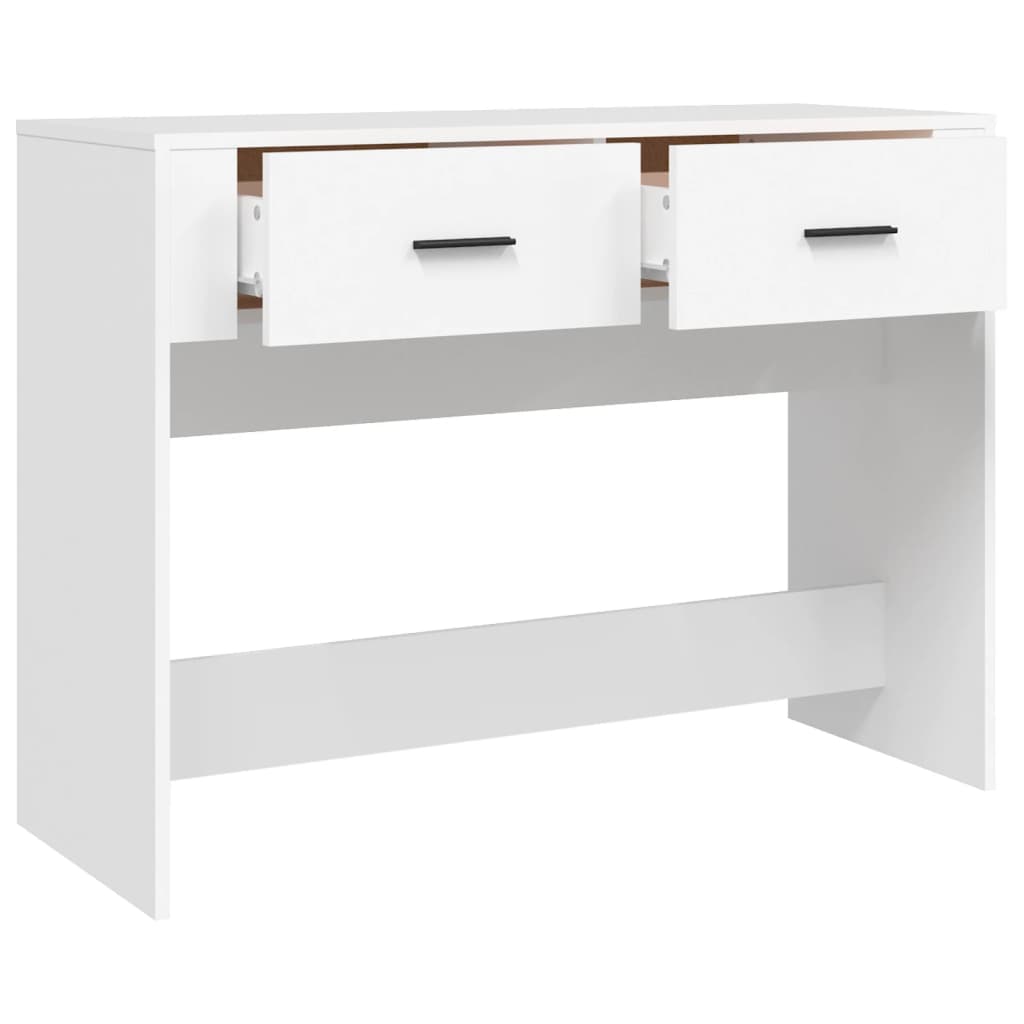 White console table 100x39x75 cm Engineering wood