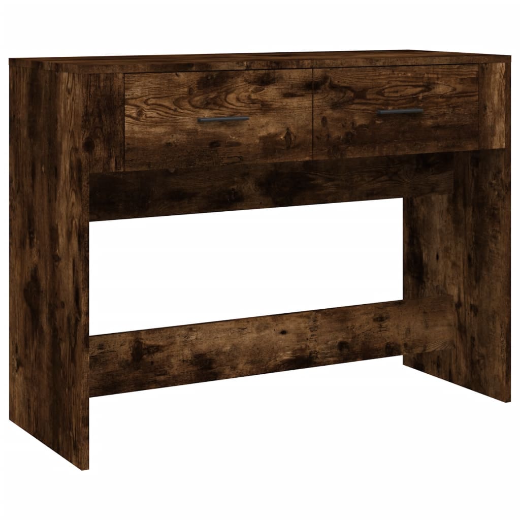 Smoked oak console table 100x39x75 cm Engineering wood