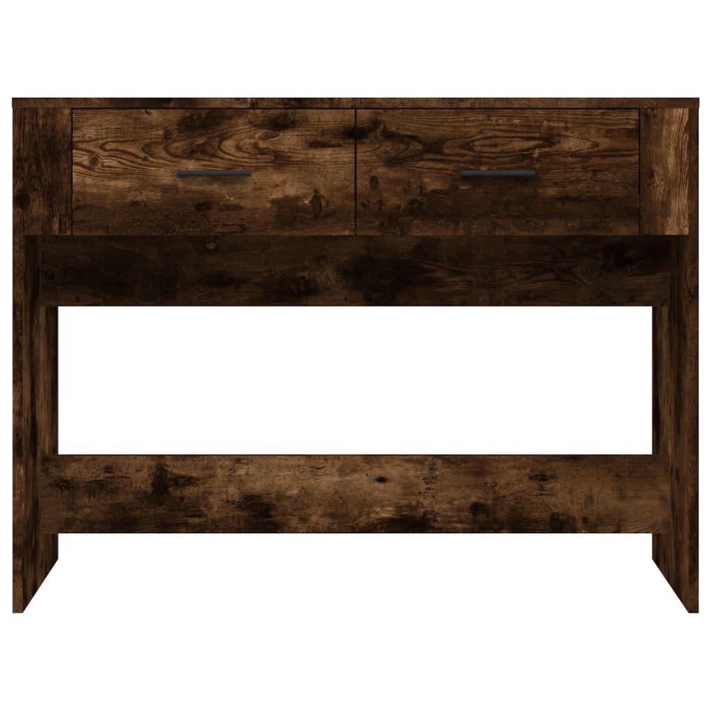 Smoked oak console table 100x39x75 cm Engineering wood
