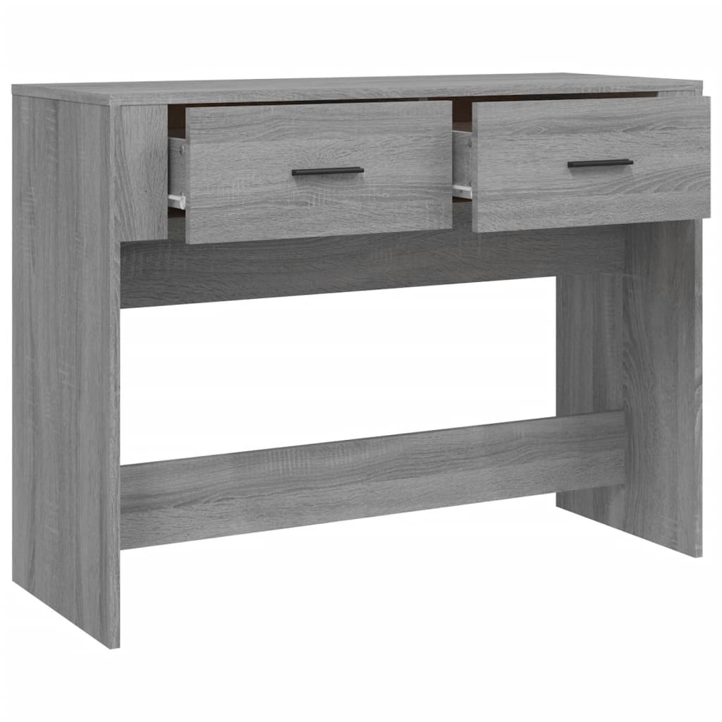Table console Sonoma gris 100x39x75 cm Bois d'ingénierie