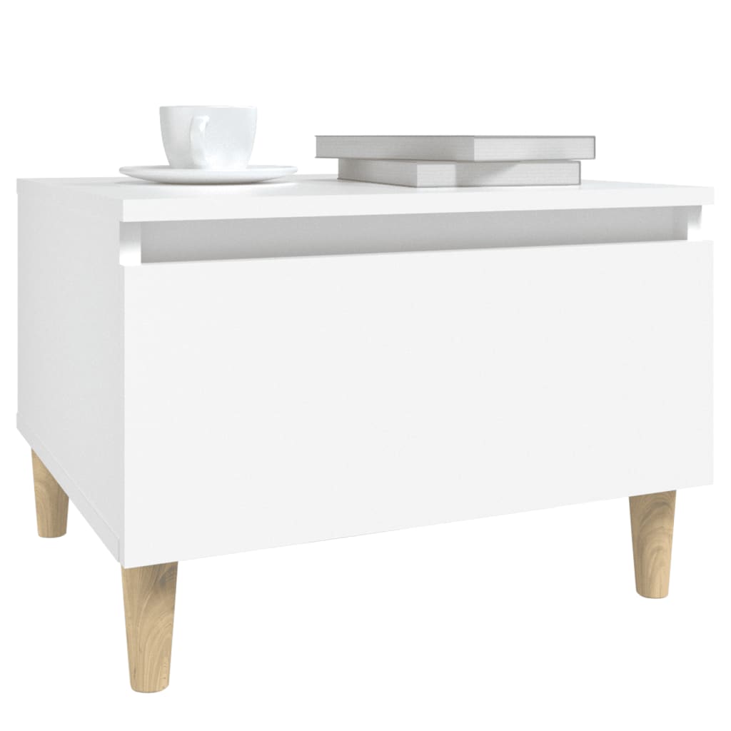 White side table 50x46x35 cm Engineering wood