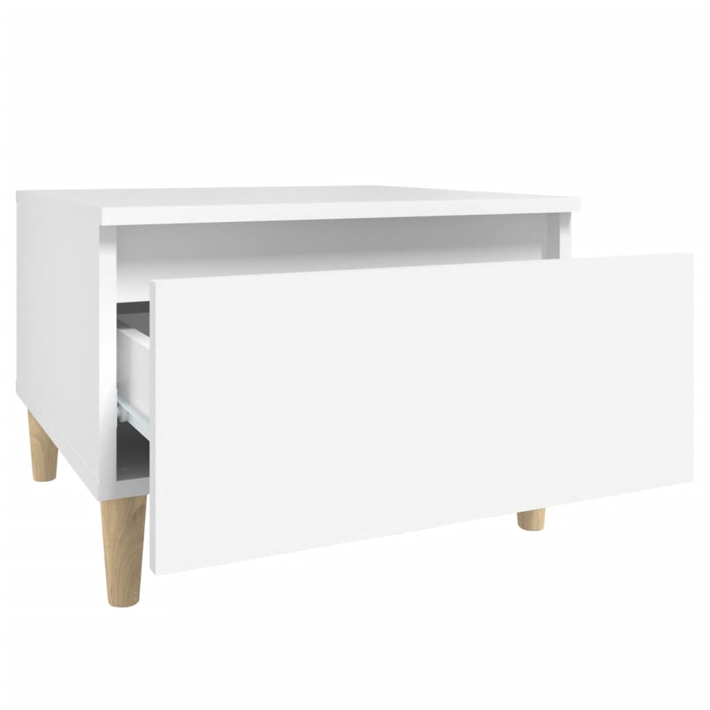White side table 50x46x35 cm Engineering wood