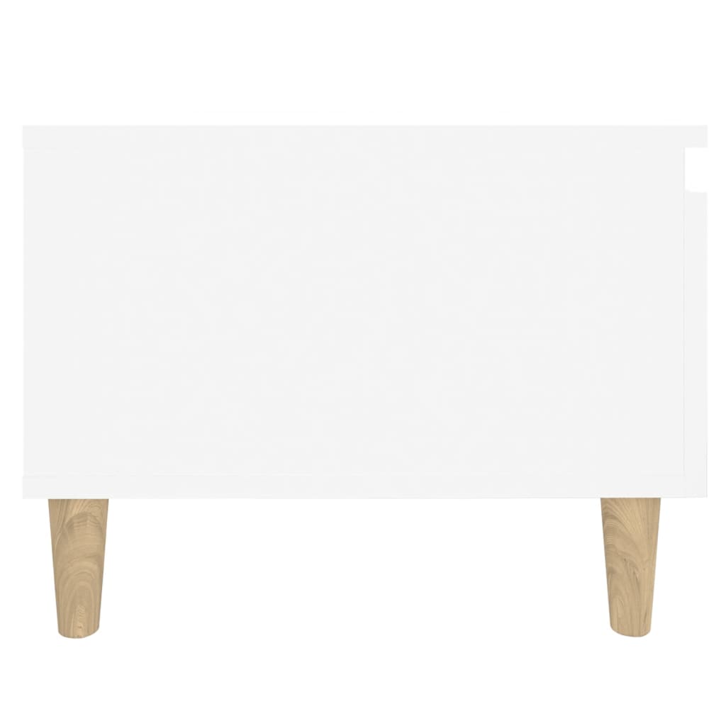 Weißer Seitentisch 50x46x35 cm Engineering Holz