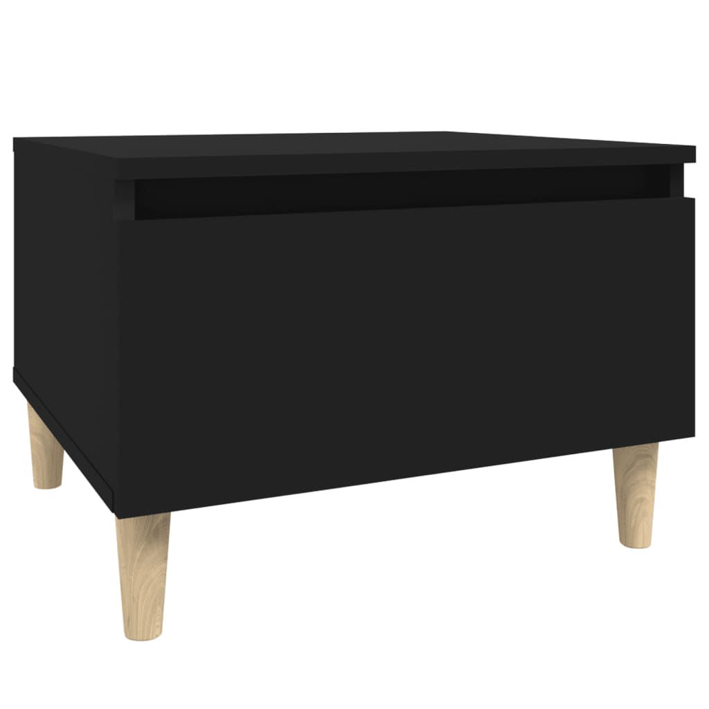 Appointment tables 2 pcs black 50x46x35 cm engineering wood