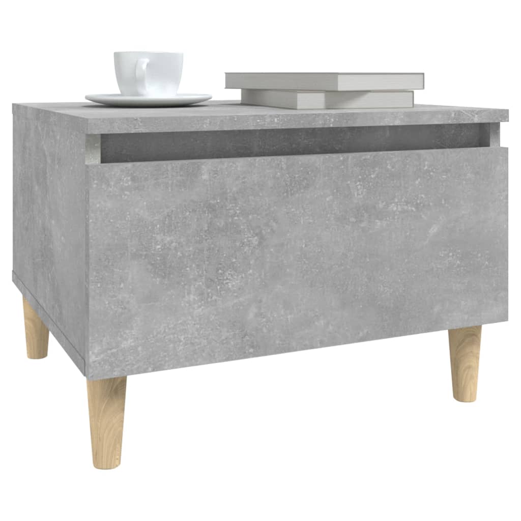 Concrete gray side table 50x46x35 cm Engineering wood