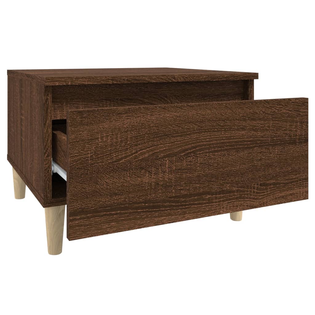 Appoint table brown oak 50x46x35 cm Engineering wood