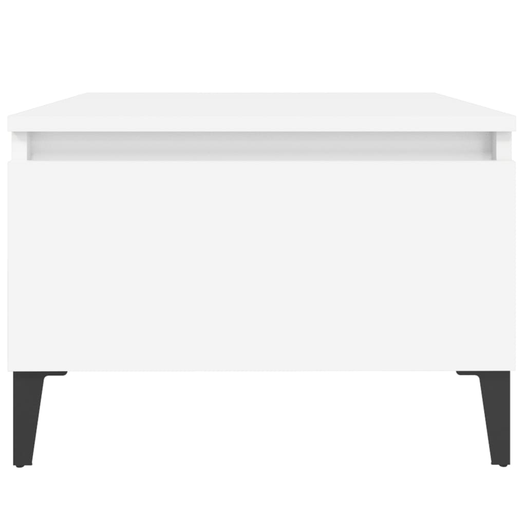 Ernennen Sie Tische 2 PCs Weiß 50x46x35 cm Engineering Wood
