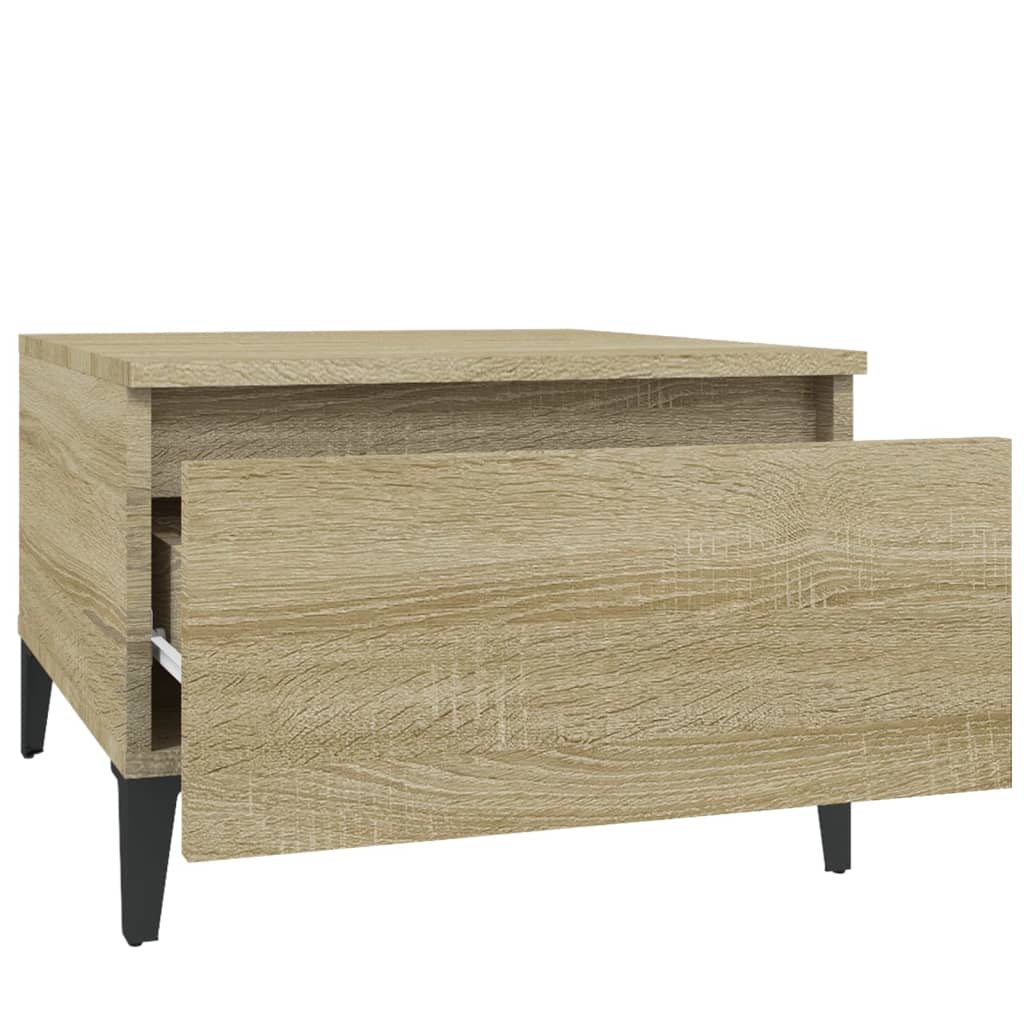 Ernennen von Tabellen 2 PCs Sonoma Oak 50x46x35 cm Holz Engineering