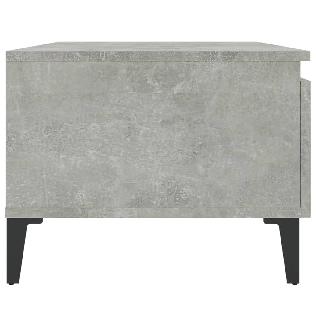 Concrete gray side table 50x46x35 cm Engineering wood