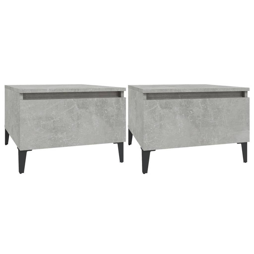 Appoint tables 2 pcs gray concrete 50x46x35 cm engineering wood