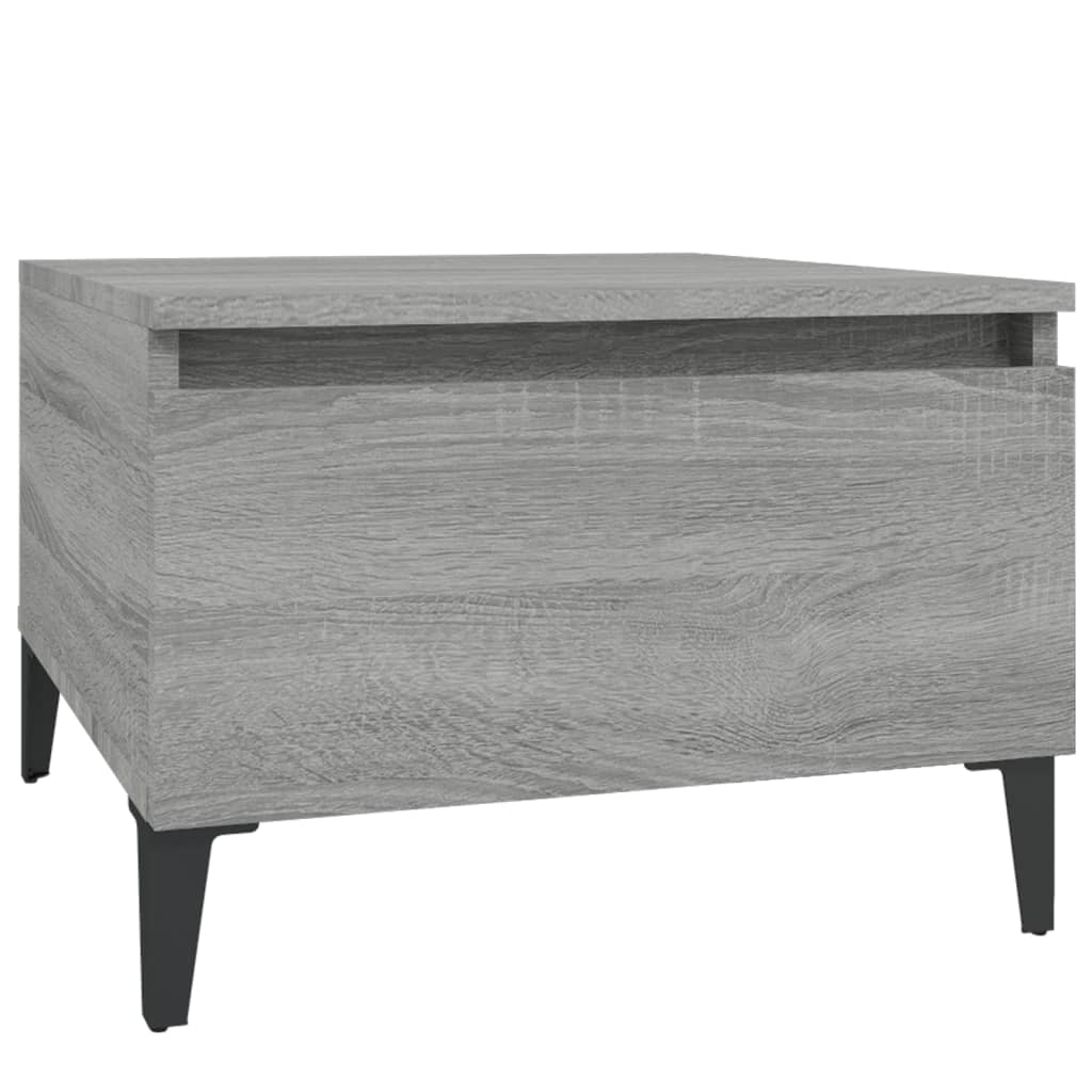 Table d'appoint Sonoma gris 50x46x35 cm Bois d'ingénierie
