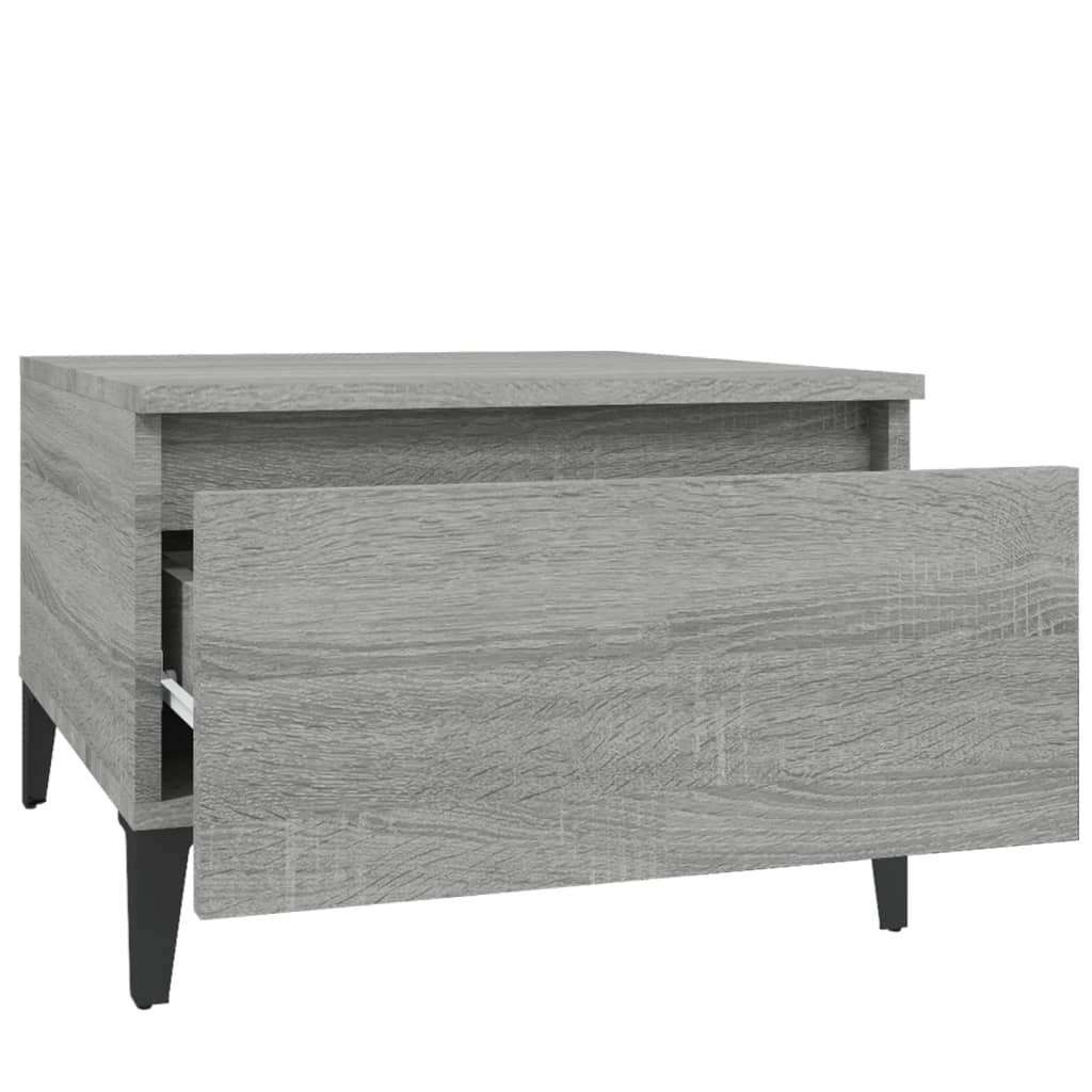 Ernennen von Tabellen 2 PCs Sonoma Gray 50x46x35 cm Holz Engineering