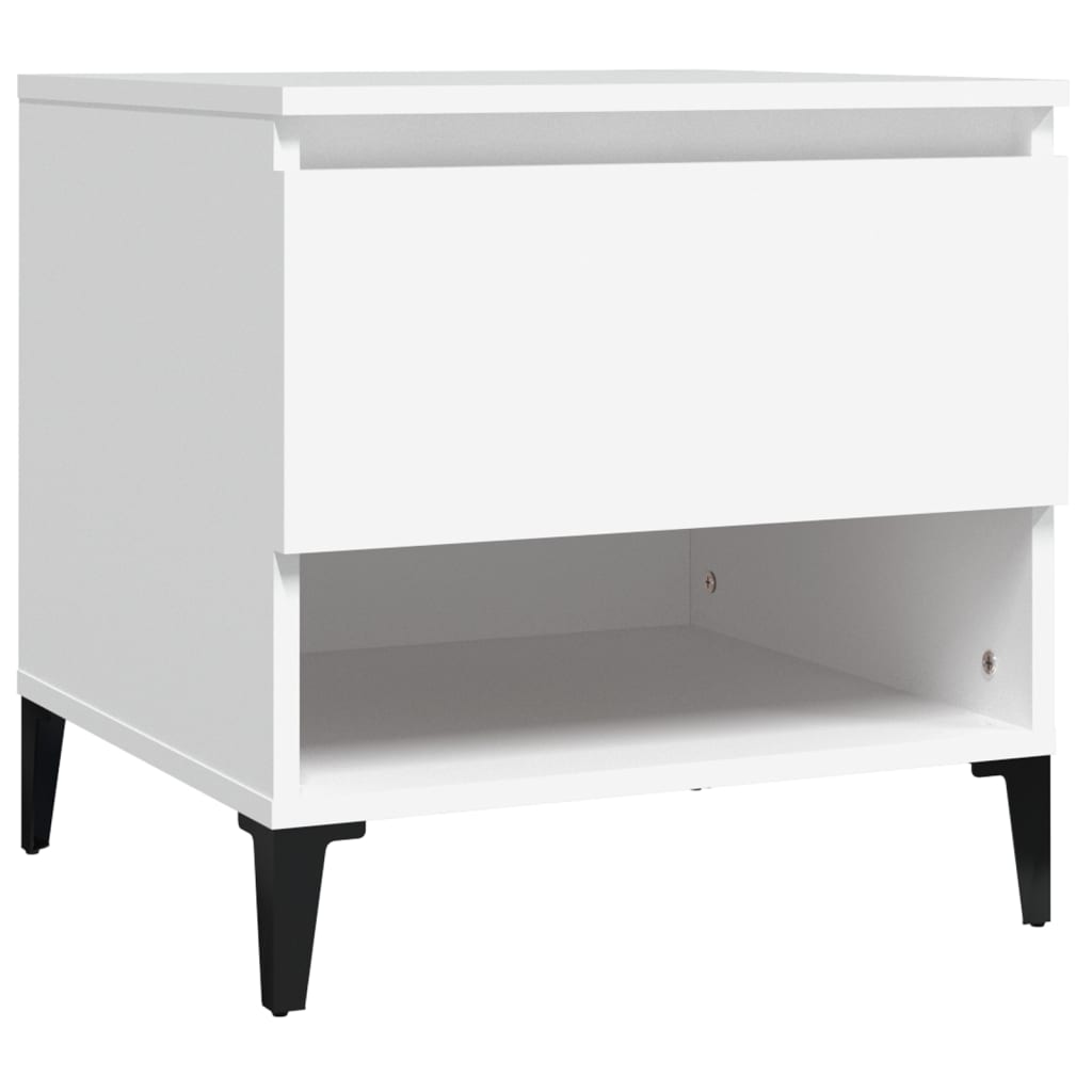 Tavolino Bianco 50x46x50 cm MDF