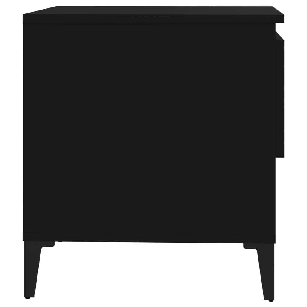 Table d'appoint Noir 50x46x50 cm Bois d’ingénierie