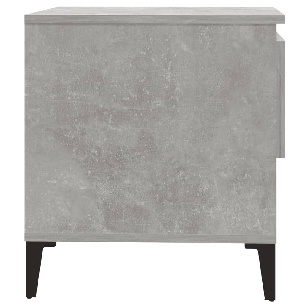 Concrete gray side table 50x46x50 cm engineering wood