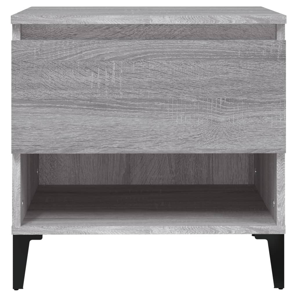 Tavolini 2 pz Sonoma grigio 50x46x50 cm MDF