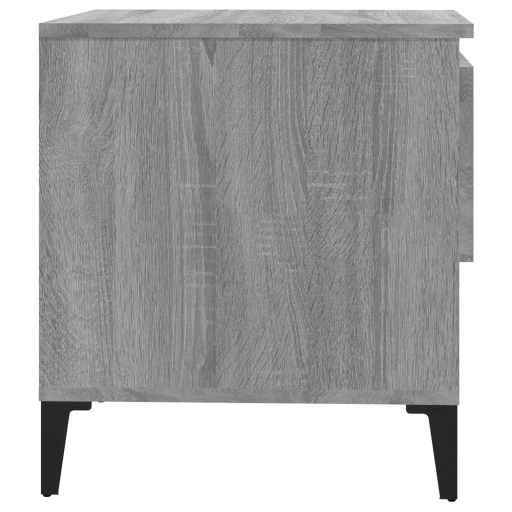 Tavolini 2 pz Sonoma grigio 50x46x50 cm MDF