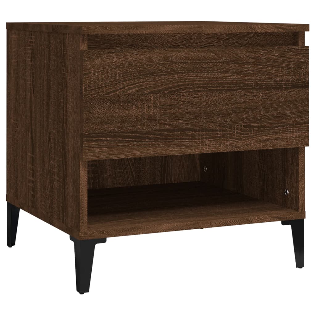Appoint table brown oak 50x46x50 cm engineering wood