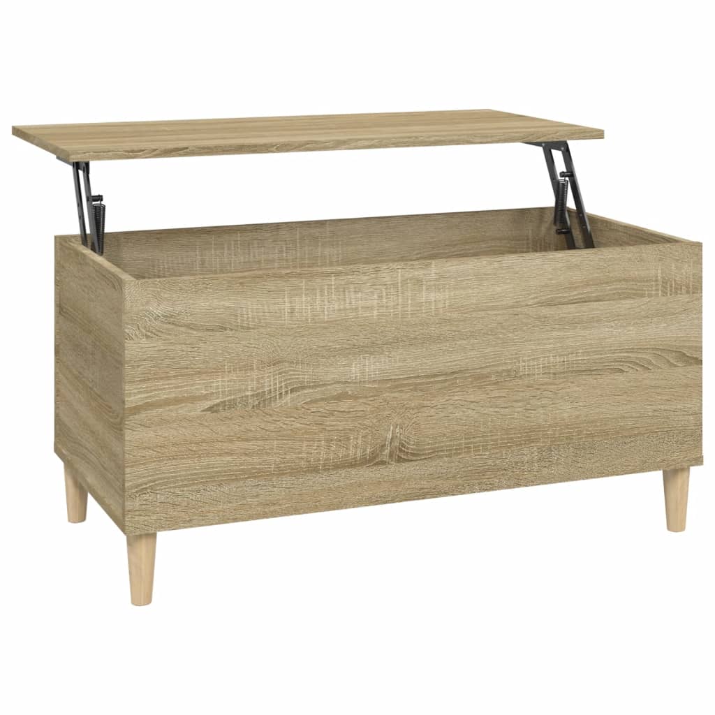 Sonoma oak coffee table 90x44.5x45 cm engineering wood