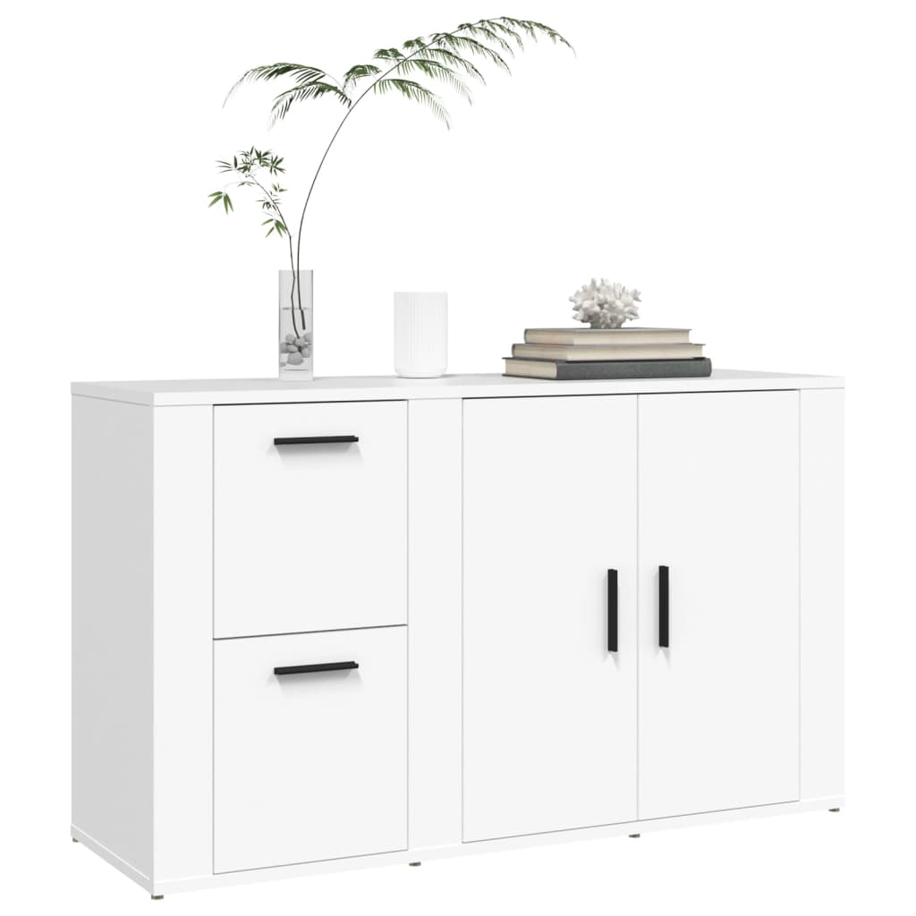 Buffet Blanc 100x33x59,5 cm Bois d'ingénierie