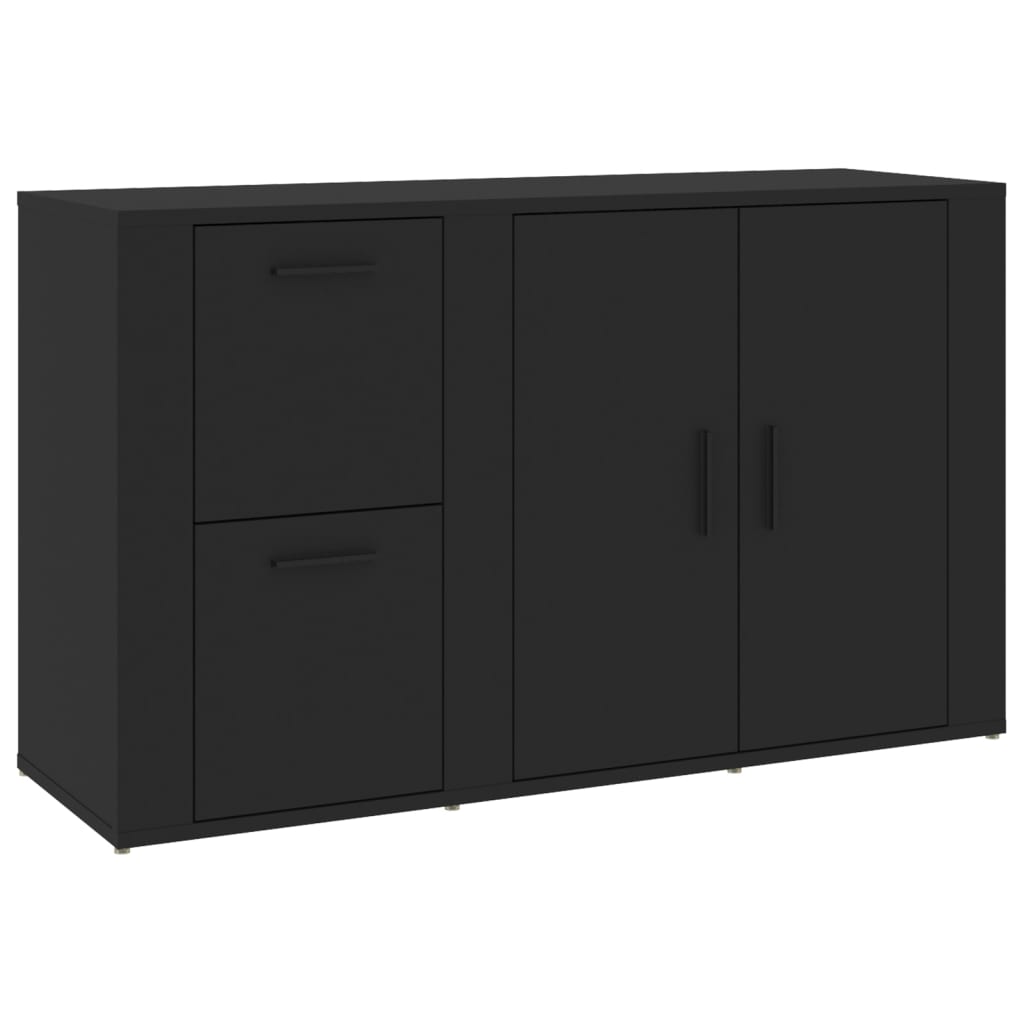 Black buffet 100x333x59.5 cm Engineering wood