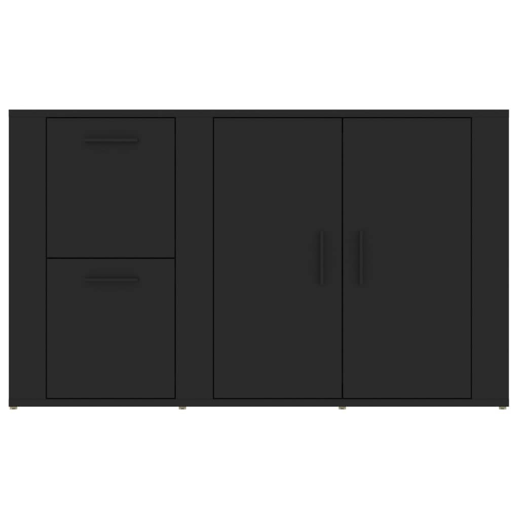 Black buffet 100x333x59.5 cm Engineering wood